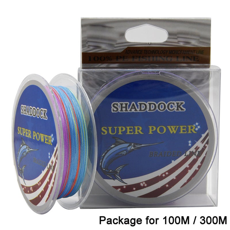 Shaddock Fishing Super Strong Braided Fishing Line - 4 Strands Multifilament Pe Fishing Line - Abrasion Resistant Braided Lines â€“ Incredible Super Power line 10LB-133LB, 110 Yards-1100 Yards - Image 3